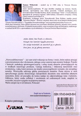 Niewysublimowane fraszki wiersze limeryki - Tomasz Witkowski [KSIĄŻKA]