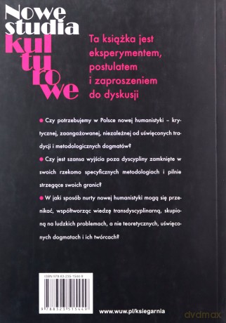 Nowe studia kulturowe [KSIĄŻKA]