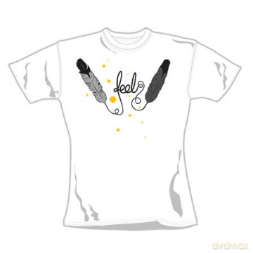 Feel: Feel 3, White, Girls (L) [T-SHIRT]