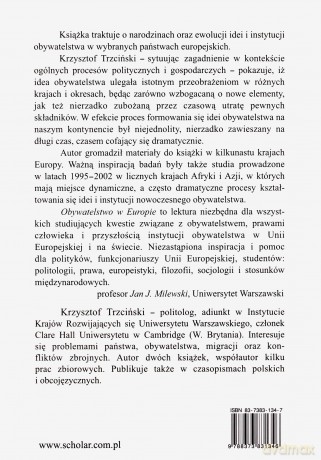 Obywatelstwo w Europie - Krzysztof Trzciński [KSIĄŻKA]