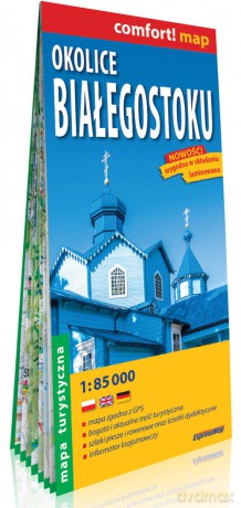 Okolice Białegostoku comfort! map laminowana mapa turystyczna