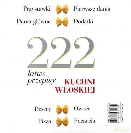 222 łatwe przepisy kuchni włoskiej [KSIĄŻKA]