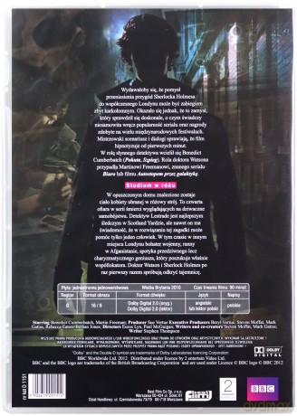 Sherlock seria 1 odc. 1: Studium w różu (BBC) [DVD]