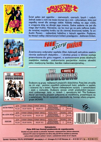 Pakiet Komediowy: The Dudesons / Austin Powers / Nieostry dyżur [3DVD]
