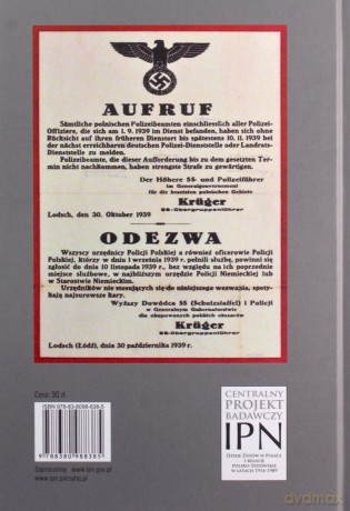 Policja granatowa w Generalnym Gubernatorstwie w latach 1939-1945 [KSIĄŻKA]