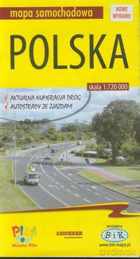 Polska mapa samochodowa
