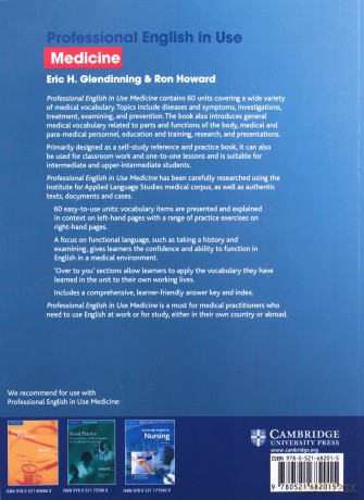 Professional English in Use Medicine - Eric Glendinning, Ron Howard [KSIĄŻKA]