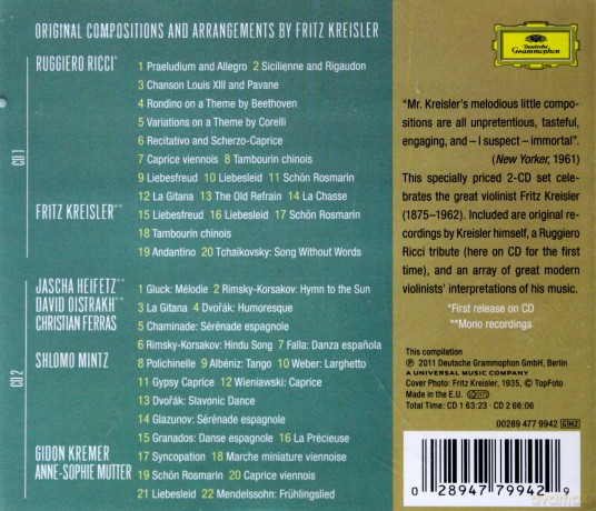 Hommage A Fritz Kreisler [2CD]