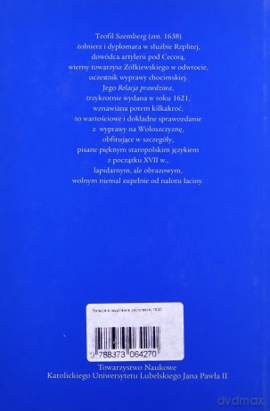 Relacja o wyprawie cecorskiej 1620 - Teofil Szemberg [KSIĄŻKA]
