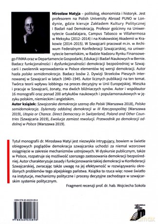 Specyfika i efektywność szwajcarskiego systemu demokracji bezpośredniej - Mirosław Matyja [KSIĄŻKA]