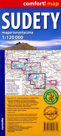 Sudety laminowana mapa turystyczna 1:120 000