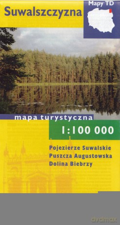 Suwalszczyzna Mapa turystyczna, 1:100 000
