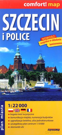 Szczecin i Police plan miasta 1:22 000
