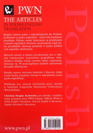 The articles in polish-english translation - Christian Douglas-Kozłowska [KSIĄŻKA]