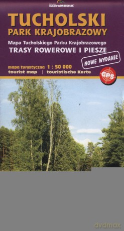 Tucholski Park Krajobrazowy Mapa turystyczna 1:50 000
