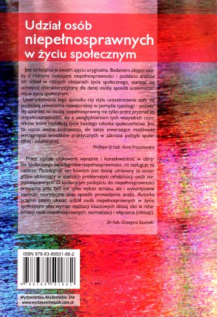 Udział osób niepełnosprawnych w życiu społecznym - Hanna Żuraw [KSIĄŻKA]