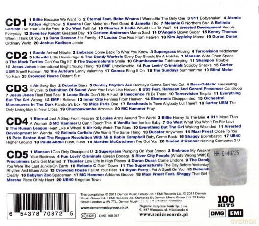100 Hits - 90`s Anthems [5CD]