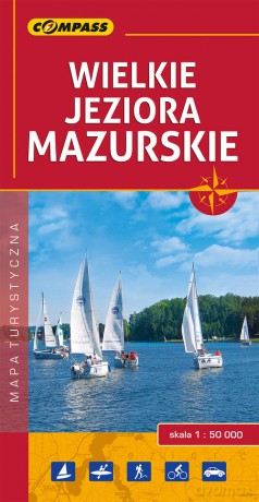 Wielkie Jeziora Mazurskie mapa turystyczna 1:50 000