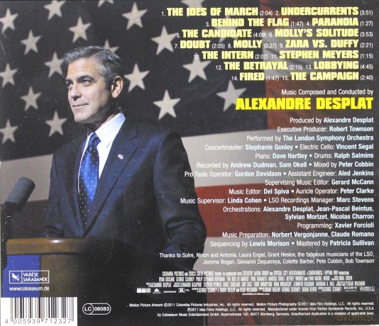 The Ides Of March soundtrack (Idy Marcowe) [CD]