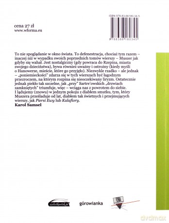 Wiersze poniemieckie - Dariusz Muszer [KSIĄŻKA]