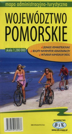 Województwo Pomorskie Mapa administracyjno-turystyczna 1:280 000