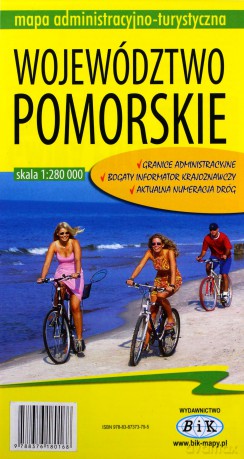 Województwo Pomorskie Mapa administracyjno-turystyczna 1:280 000