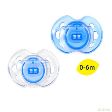 CTN Smoczek uspakajający AIR 0-6m x2 niebieski