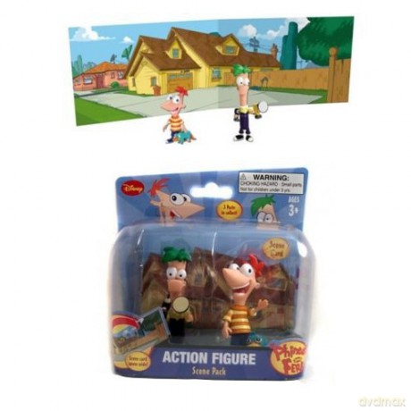 FINEASZ I FERB Dwie figurki ze scenografią [FIGURKA]