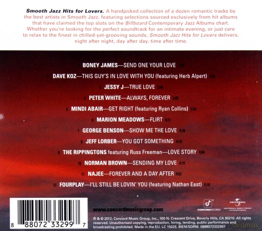 Smooth Jazz Hits For Lovers [CD]