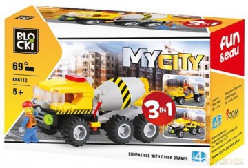Klocki Blocki MyCity Pojazdy Budowlane 69 el. [KLOCKI]