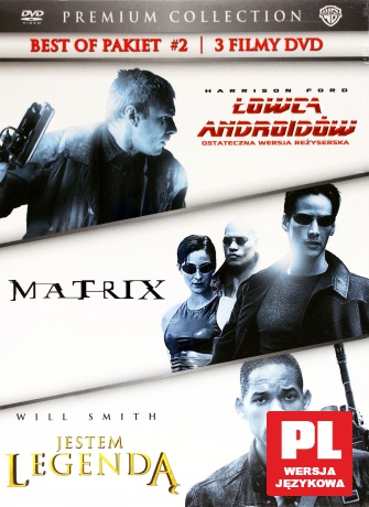 Pakiet Hitów cz.2: Łowca Androidów / Matrix / Jestem legendą [5DVD]