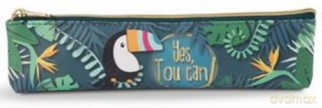 Mini-piórnik Toucan 21x5 cm imitacja skóry