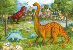 Puzzle podłogowe 24 el. Dinozaury