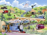 Puzzle podłogowe 24 el. Tomek i Przyjaciele Podróżując Wokół Sodoru