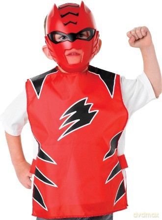 Rubies Kostium Power Rangers, czerwony