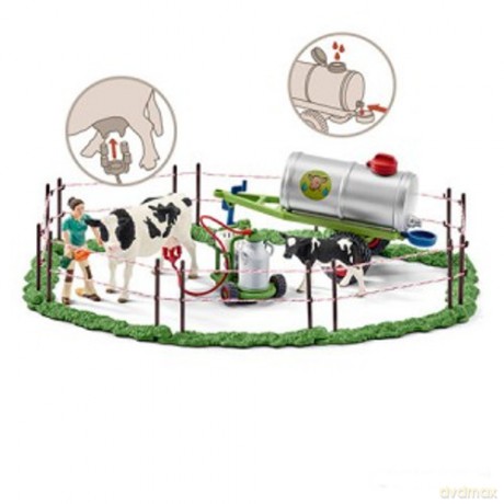 SCHLEICH Krowia rodzina na pastwisku