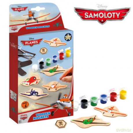 TOTUM SAMOLOTY Magnesy z drewna