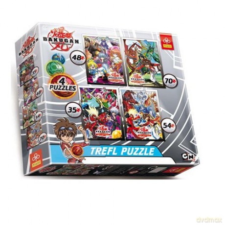 TREFL Puzzle 4 w 1 Bakugan 35, 48, 54, 70 elementów