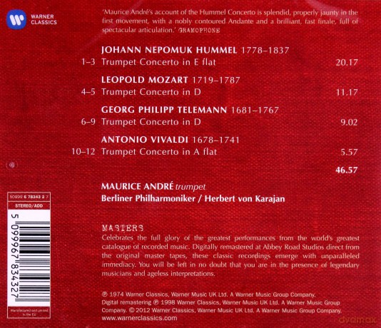 Maurice Andre: Trumpet Concertos [CD]