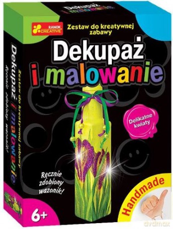 Zestaw Decoupage i malowanie Delikatne kwiaty