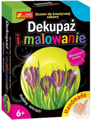 Zestaw Decoupage i malowanie Wiosenne kwiaty