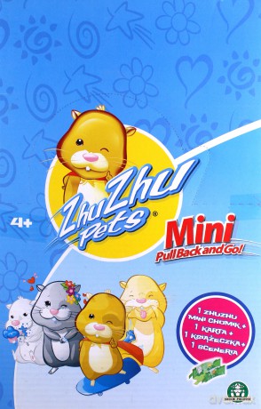 ZHU ZHU PETS MINI Chomik pull back w saszetce, display 24 szt.