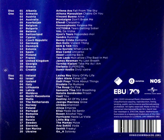 Eurovision Song Contest 2020 (PL) [2CD]