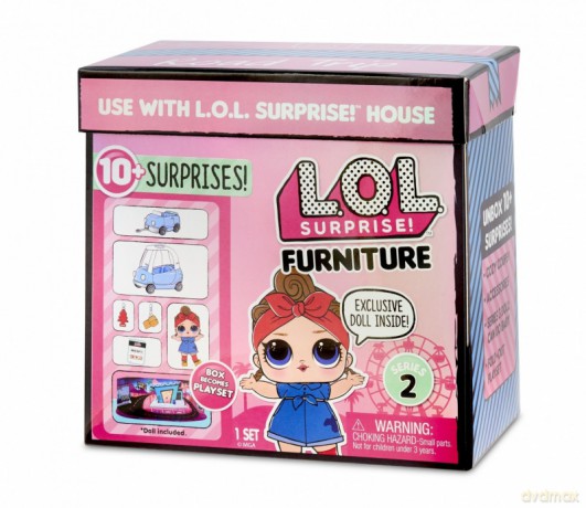 L.O.L. Surprise Mebelki z lalką, podróż samochodem