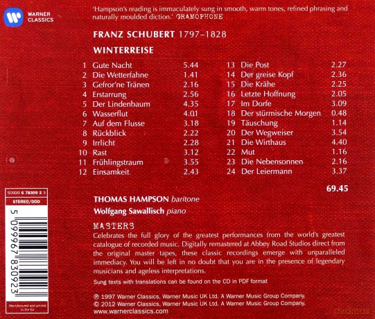 Hampson: Winterreise [CD]
