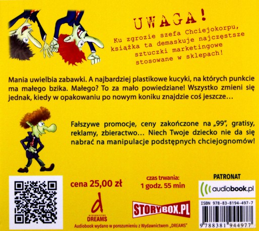 Chciejosztuczki. Książka zakazana przez Chciejokorp - Adam Studziński [AUDIOBOOK]