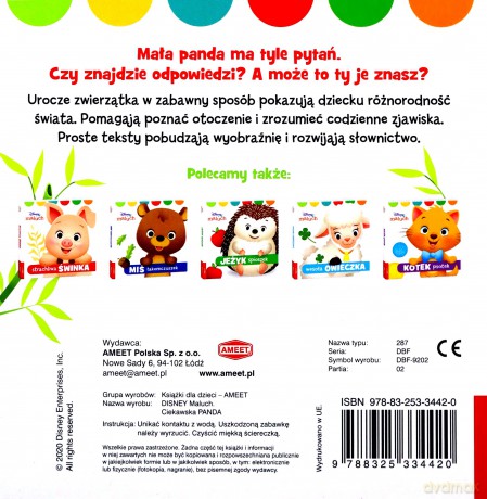 Disney maluch ciekawska panda [KSIĄŻKA]
