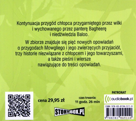 Druga księga dżungli - Rudyard Kipling [AUDIOBOOK]