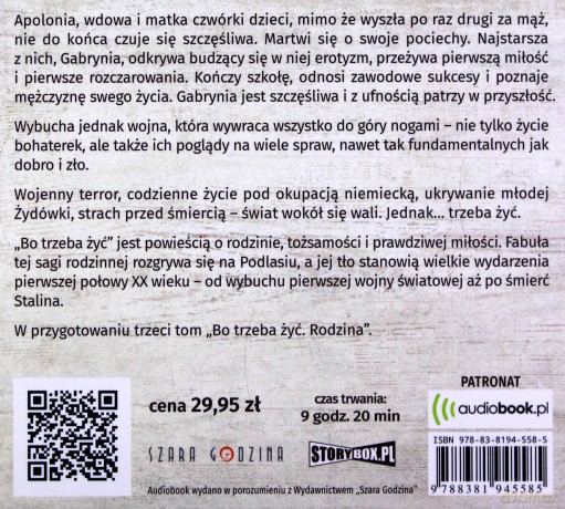 Gabrynia. Bo trzeba żyć (Tom 2) - Ewa Szymańska [AUDIOBOOK]
