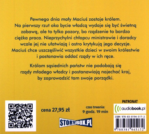 Król Maciuś Pierwszy - Janusz Korczak [AUDIOBOOK]